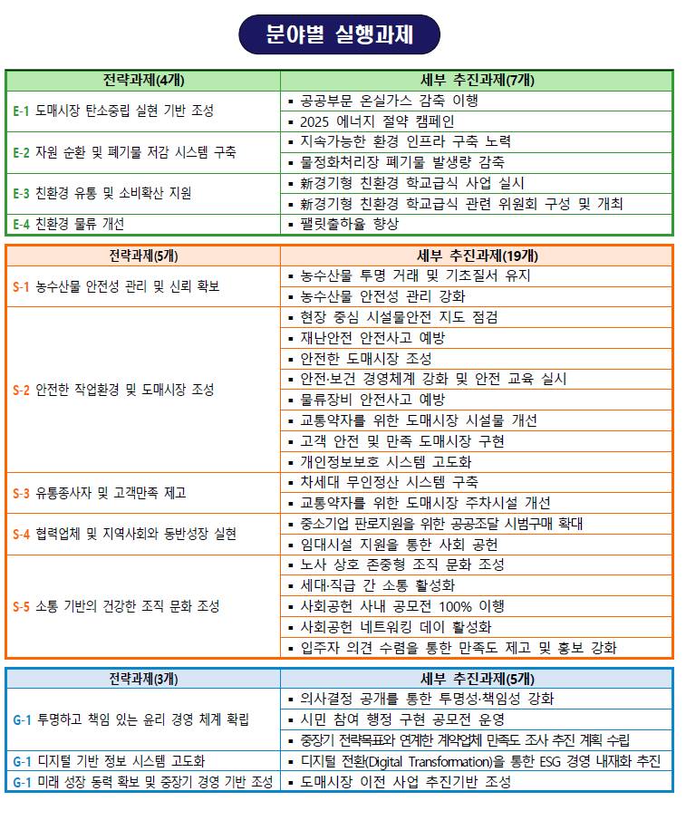 분야별 실행과제